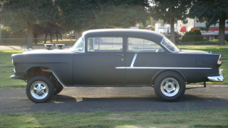 Illustration for article titled 1955 Chevrolet Bel Air is one awesome gasser